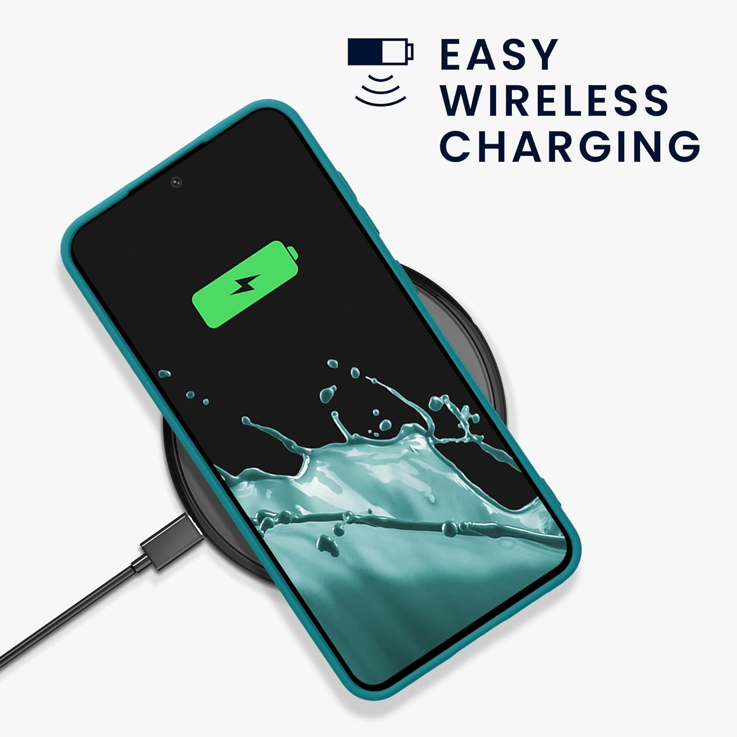 KW Samsung Galaxy S24 FE Λεπτή Θήκη Σιλικόνης TPU - Matte Petrol