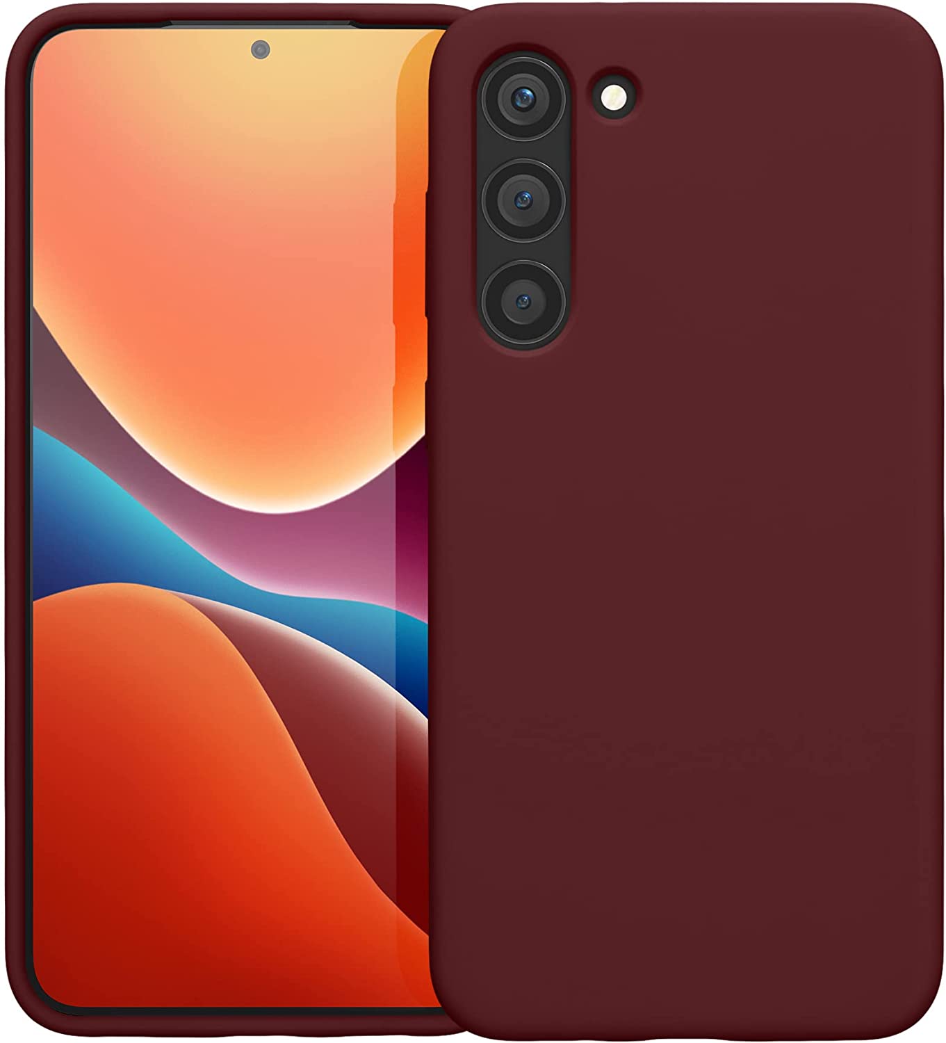 KW Samsung Galaxy S23 Plus Θήκη Σιλικόνης Rubberized TPU - Bordeaux Purple - 60274.187