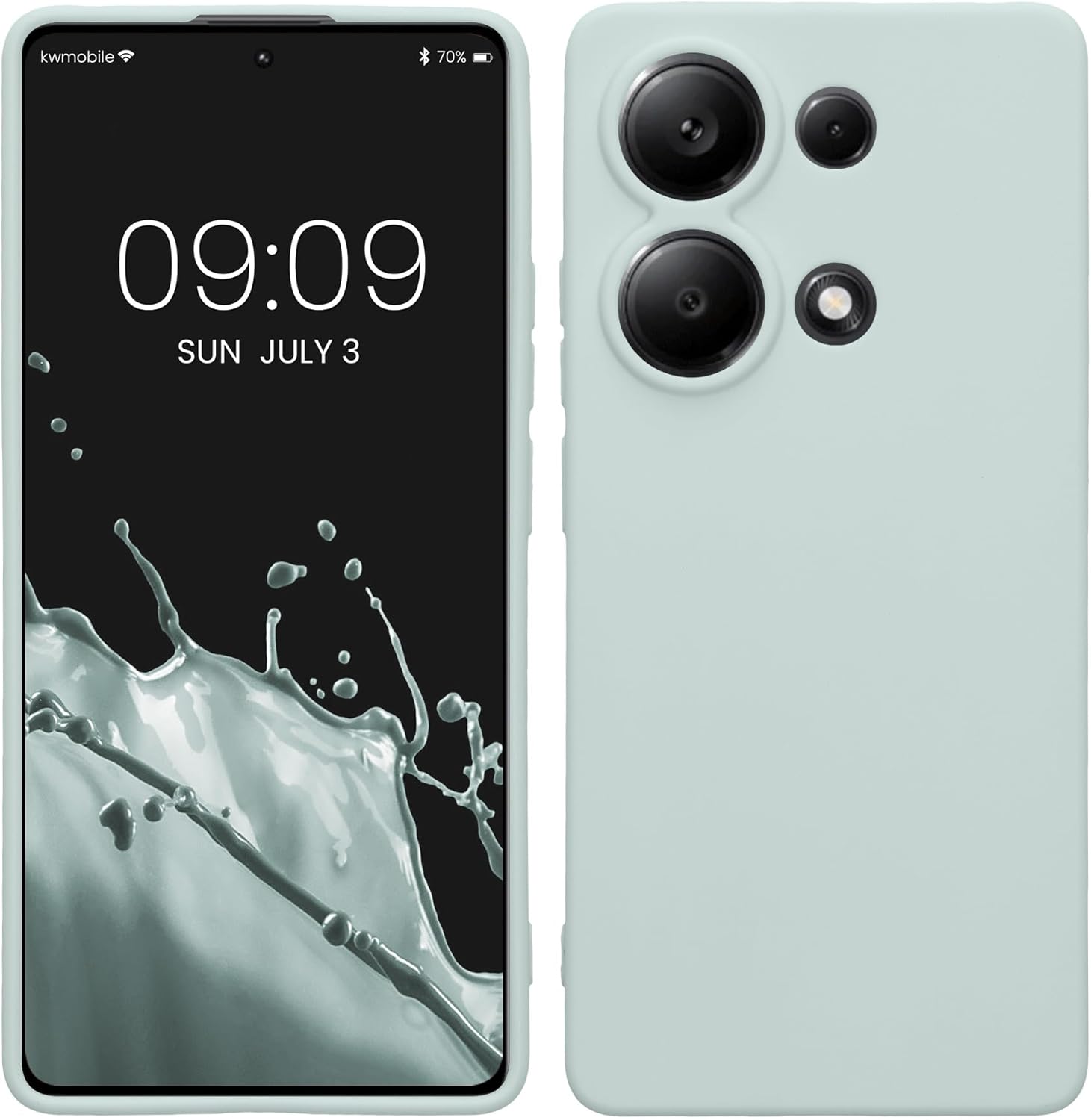 KW Xiaomi Redmi Note 13 Pro 4G Θήκη Σιλικόνης TPU - Cool Mint