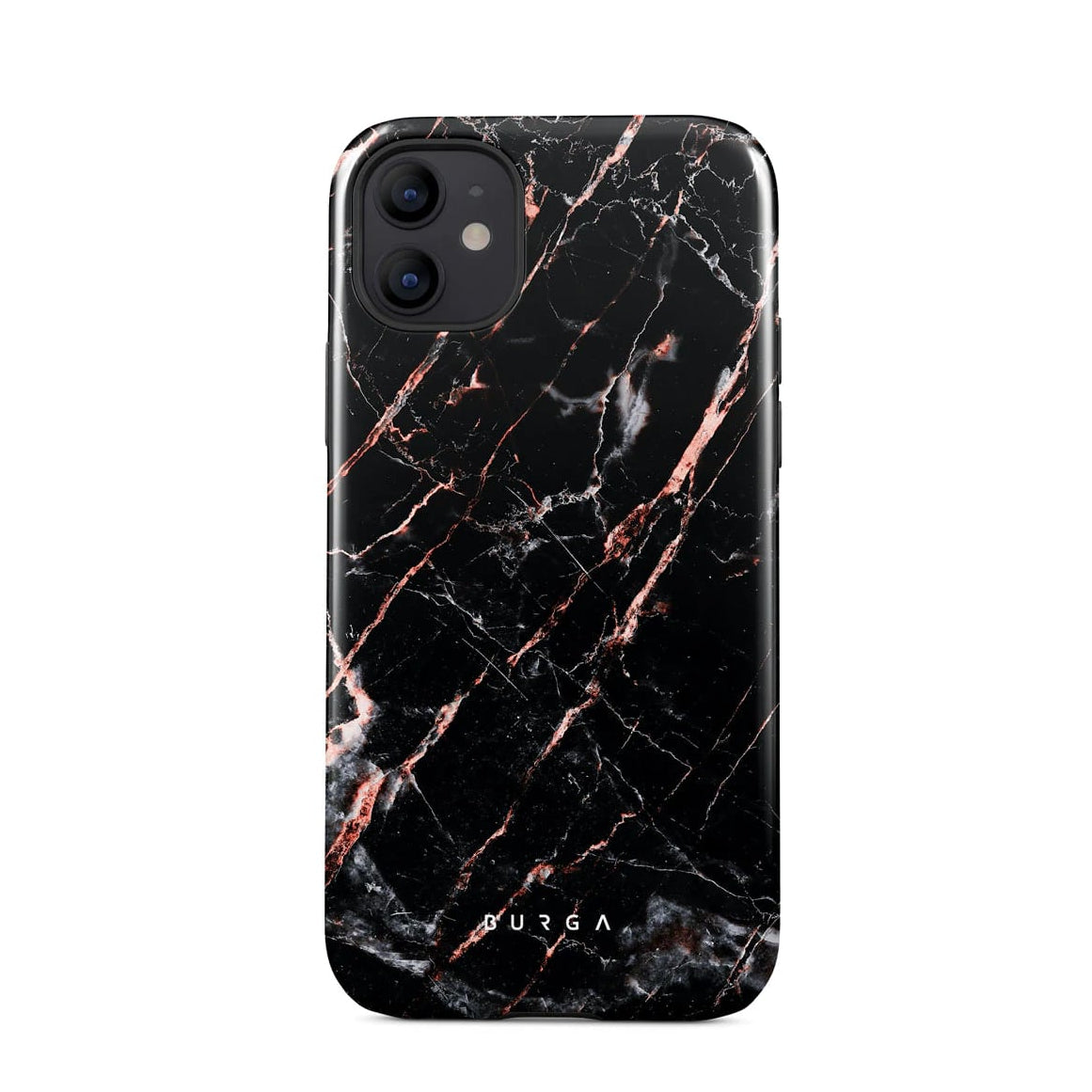 Burga iPhone 12 / 12 Pro Fashion Tough Σκληρή Θήκη - Rose Gold Marble