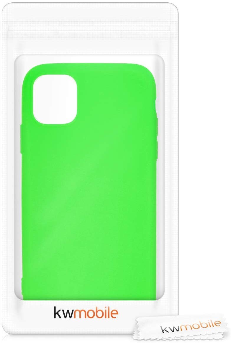 KW iPhone 11 Θήκη Σιλικόνης TPU - Neon Green - 49783.44