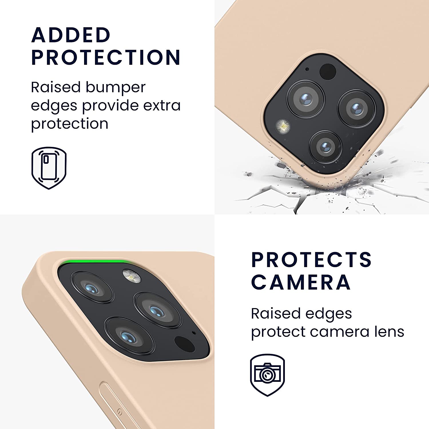 KW iPhone 13 Pro Θήκη Σιλικόνης TPU - Mother of Pearl - 55958.154