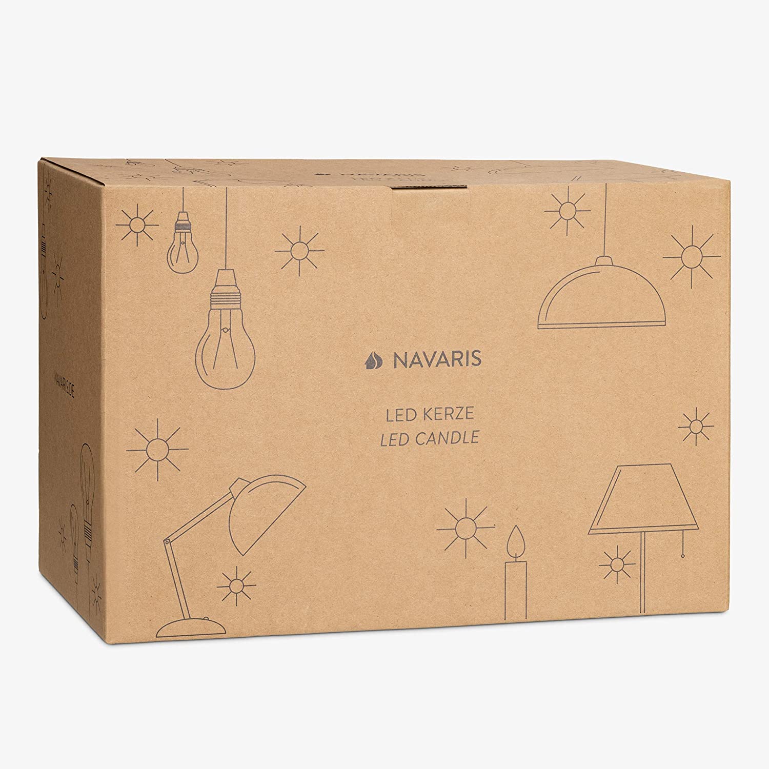 Navaris Σετ 2 Μεταλλικές Βάσεις με Κερί LED και τηλεχειριστήριο - Small / Medium - Black - 53306.04.01