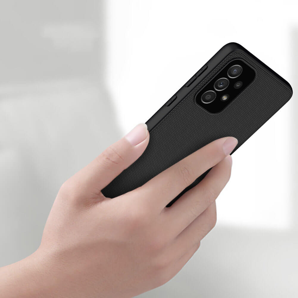 Nillkin Samsung Galaxy A33 5G Textured Case Σκληρή Θήκη με Πλαίσιο Σιλικόνης - Black