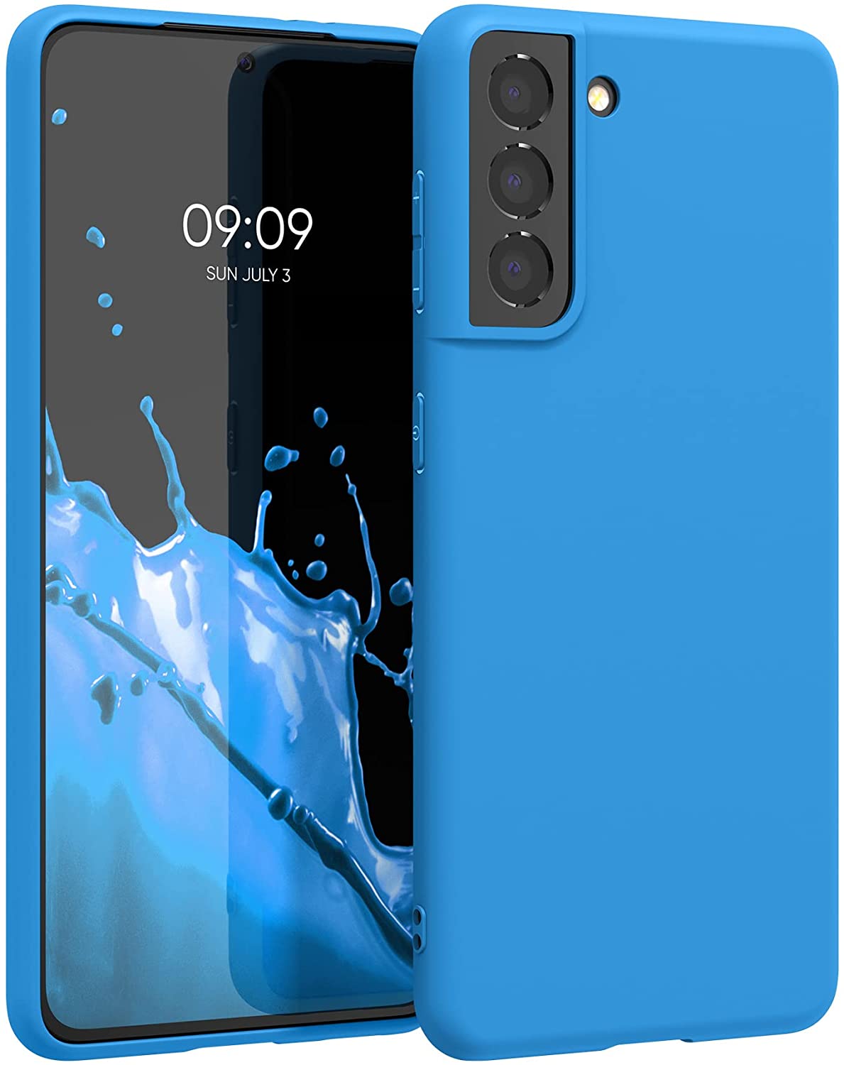 KW Samsung Galaxy S21 Θήκη Σιλικόνης TPU - Blue Temptation - 54055.157