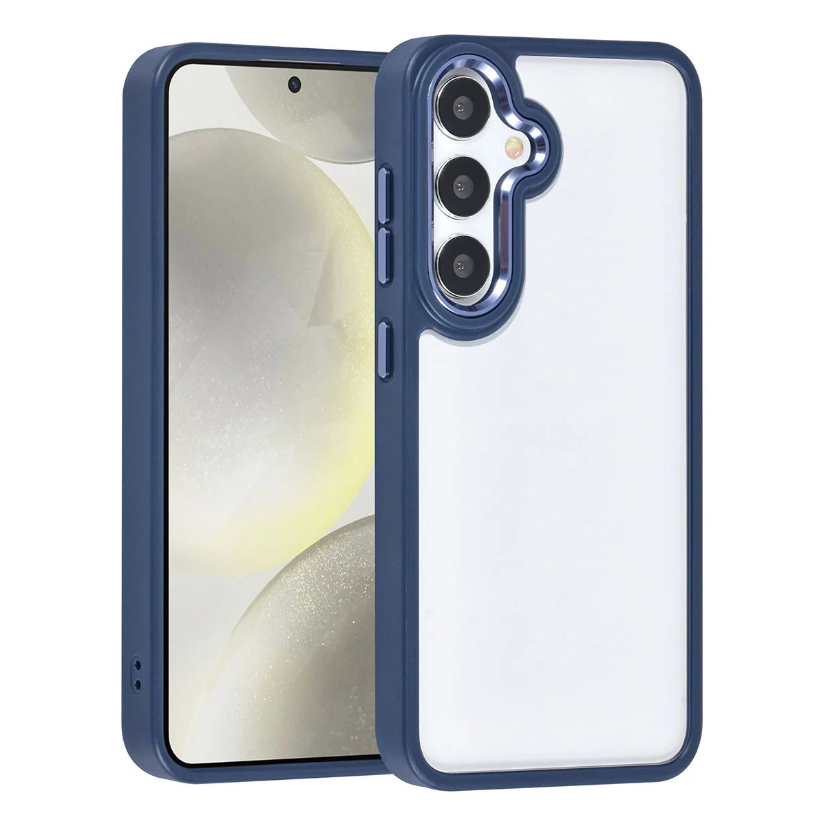 Tuniq Samsung Galaxy S24 - Σκληρή Θήκη με Πλαίσιο Σιλικόνης - Blue