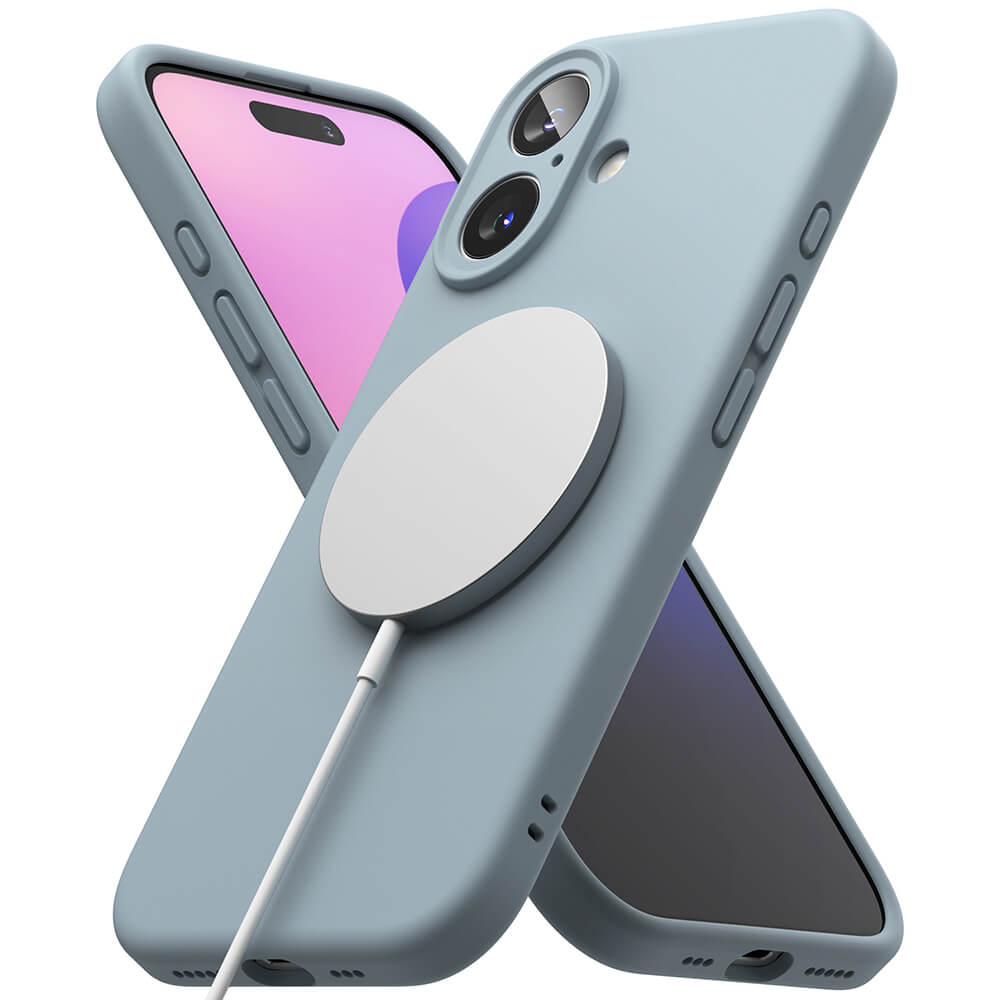 Ringke iPhone 16 Plus Silicone Magnetic MagSafe Case Θήκη Σιλικόνης με MagSafe - Blue