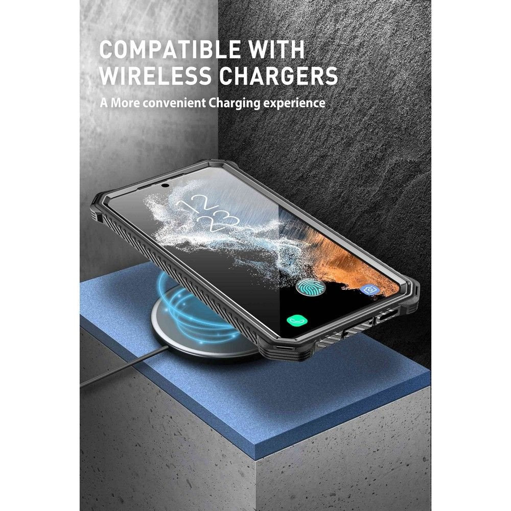 Supcase Samsung Galaxy S23+ Armorbox 2 Σκληρή Θήκη με Προστασία Οθόνης και Stand - Black