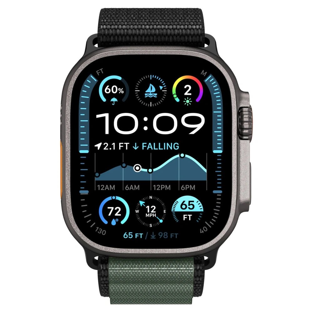 Spigen Λουράκι Apple Watch 8/9/10/11 - SE (1/2/3) - Ultra (1/2/3) – 44/45/46/49mm - WBF1 - Black / Green