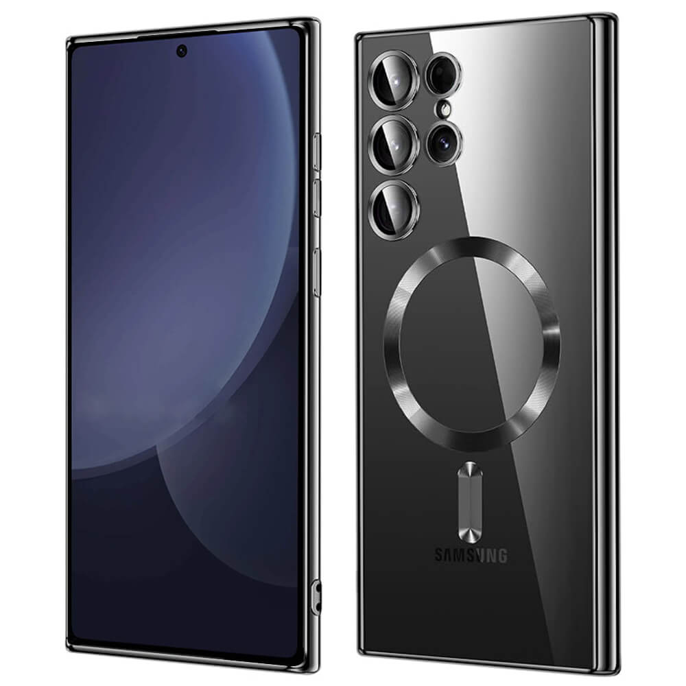 Techsuit Samsung Galaxy S25 Ultra - Luxury Crystal MagSafe - Θήκη Σιλικόνης - Black