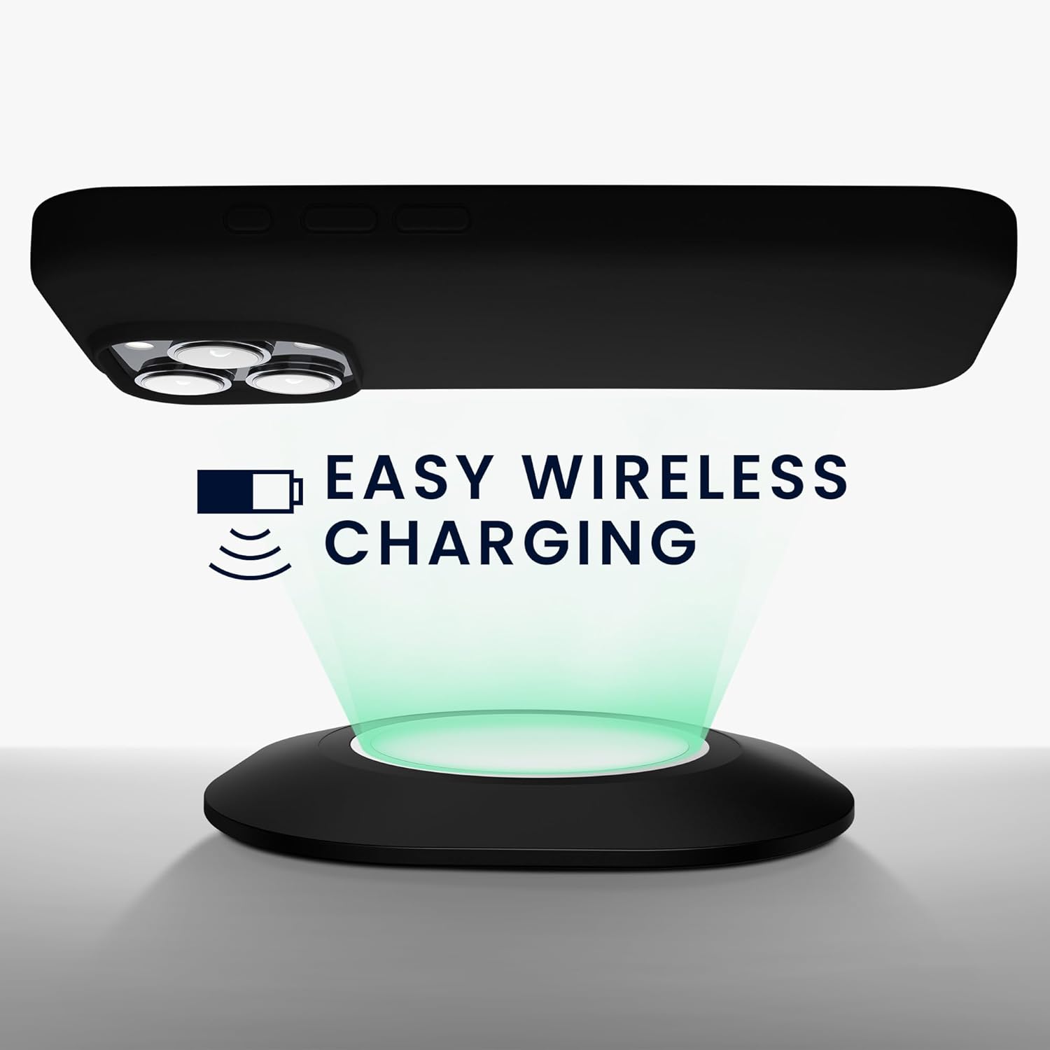 KW iPhone 16 Pro Θήκη Σιλικόνης Rubberized TPU - Black