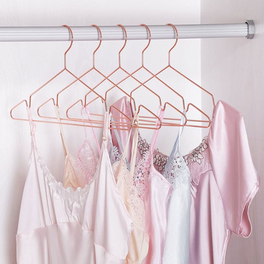 Songmics Σετ με 20 Μεταλλικές Κρεμάστρες - Rose Gold - CRI44R20