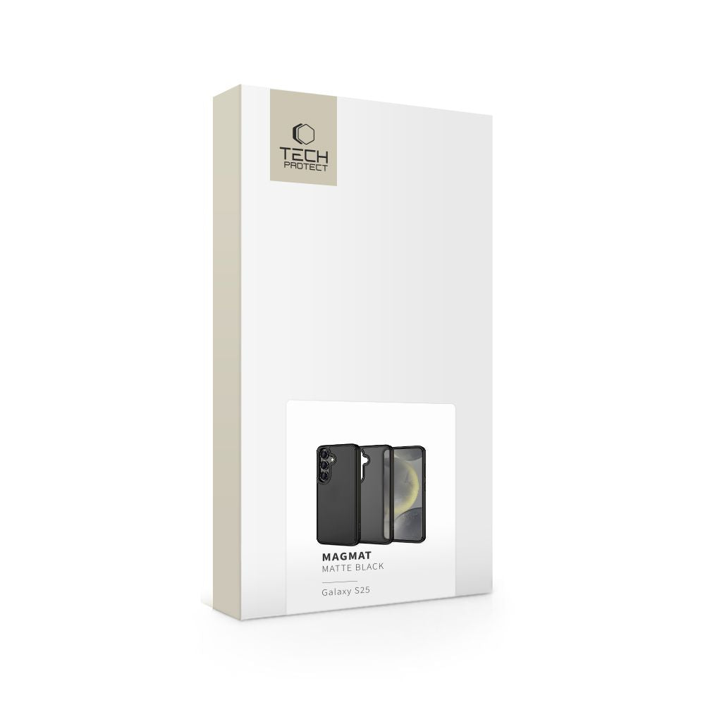 Tech-Protect Samsung Galaxy S25 MagMat Σκληρή Θήκη με Πλαίσιο Σιλικόνης - Matte Black