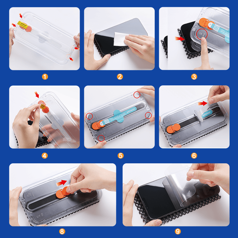 Joyroom iPhone 13 Pro Max 9H Tempered Glass Σετ με 2 Αντιχαρακτικά Γυαλιά Οθόνης με Κιτ Τοποθέτησης - Clear - JR-PF937