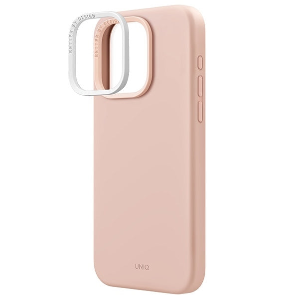 Uniq iPhone 15 Pro Max Lino Hue Magclick Θήκη Σιλικόνης με MagSafe - Blush Pink