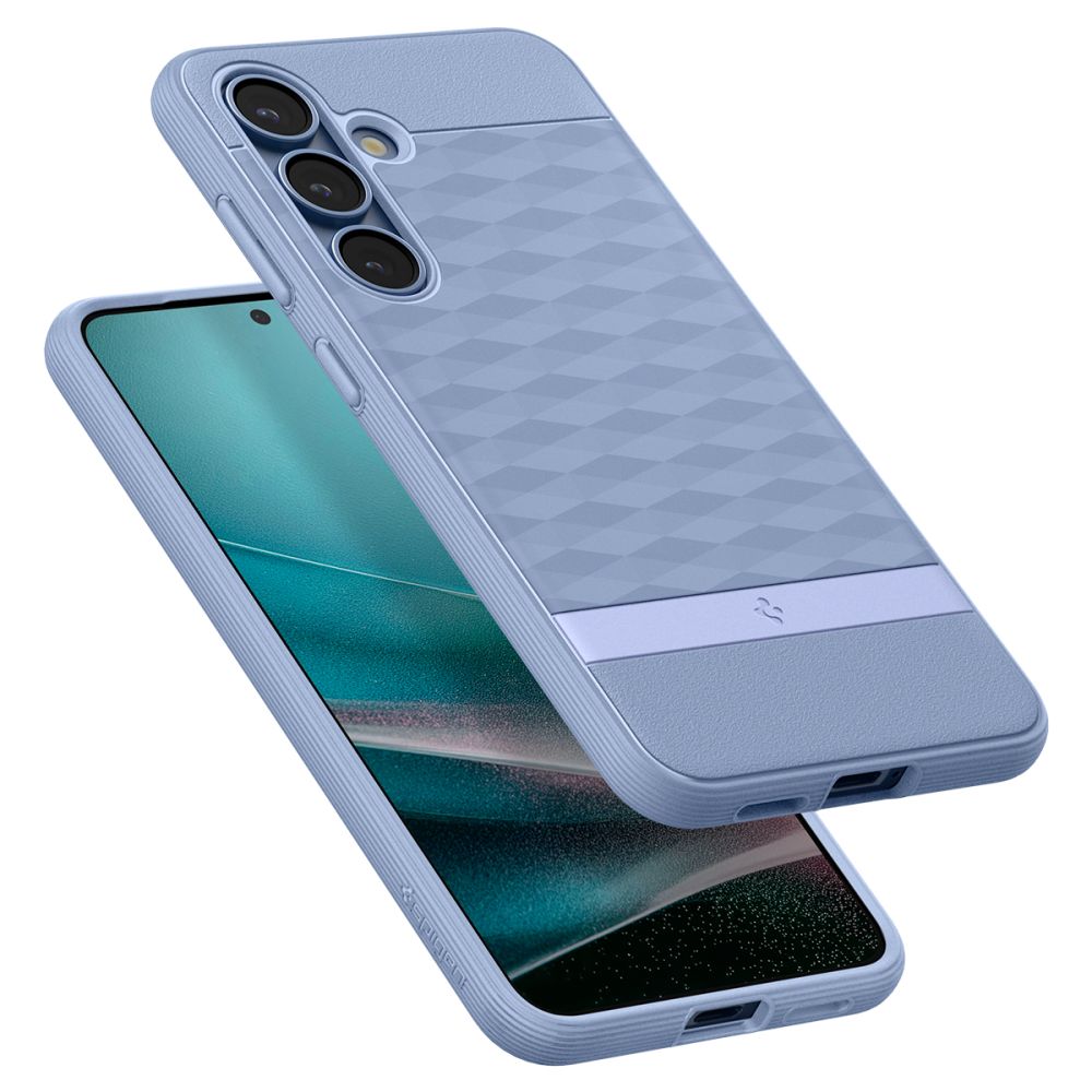 Spigen Samsung Galaxy S25 Plus - Parallax Mag Θήκη Σιλικόνης με Σκληρό Πλαίσιο και MagSafe - Purple Ish