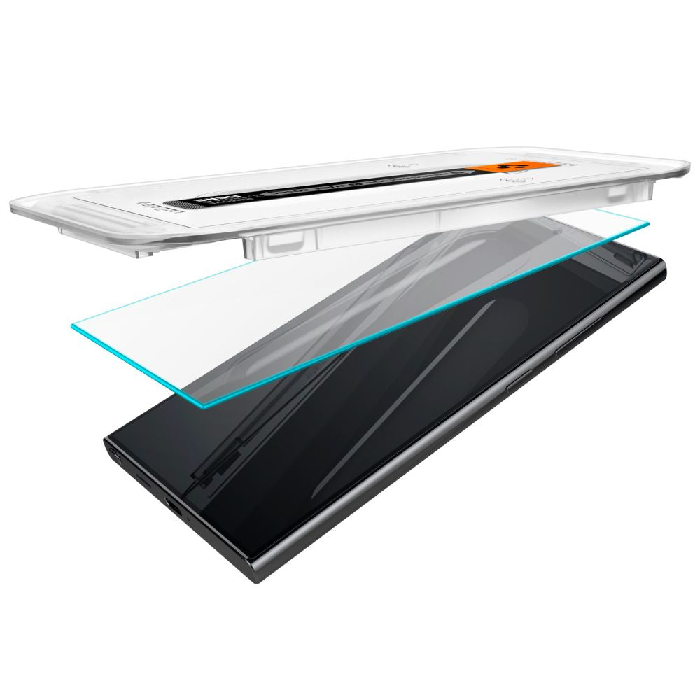 Spigen Samsung Galaxy S24 Ultra Glas.TR EZ Fit 0.2mm 2.5D 9H Tempered Glass Αντιχαρακτικό Γυαλί Οθόνης - 2 Τεμάχια - Clear - AGL07495