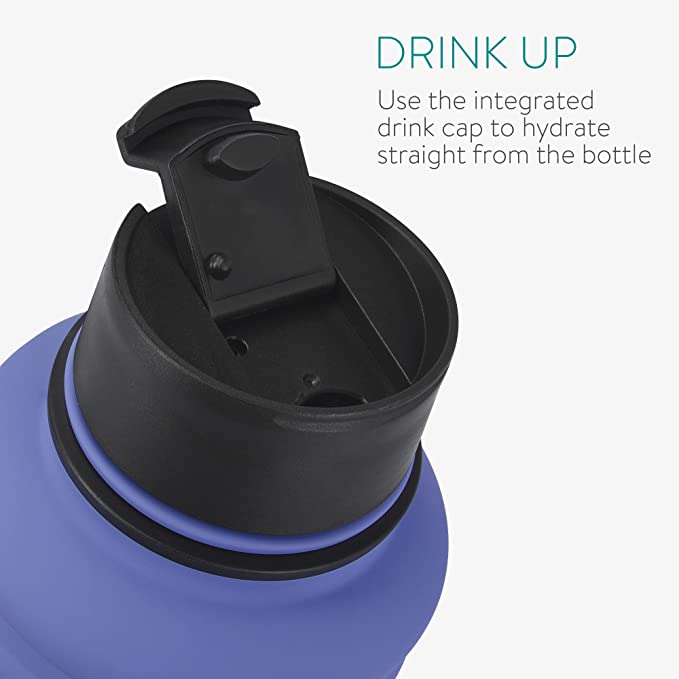 Navaris Μπουκάλι Νερού από Ανοξείδωτο Ατσάλι - 1.3 L - Blue - 52873.04.02