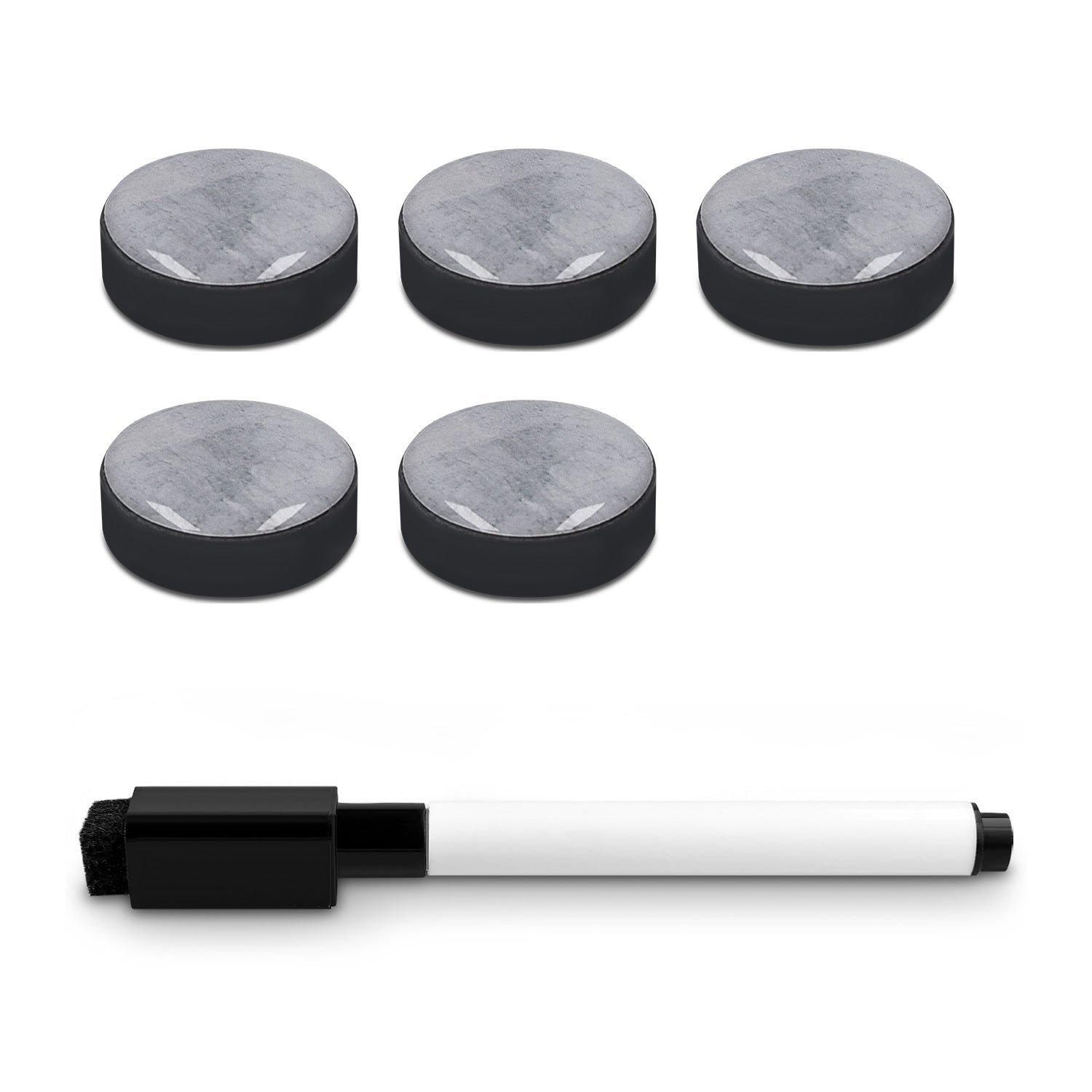 Navaris Magnetic Memo Board - Μαγνητικός Πίνακας Ανακοινώσεων - 90 x 60 cm - Concrete - 49997.04