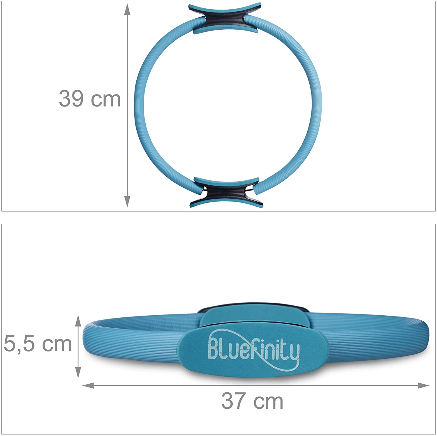 Relaxdays Δαχτυλίδι Γυμναστικής - 39cm - Blue - 4052025208240
