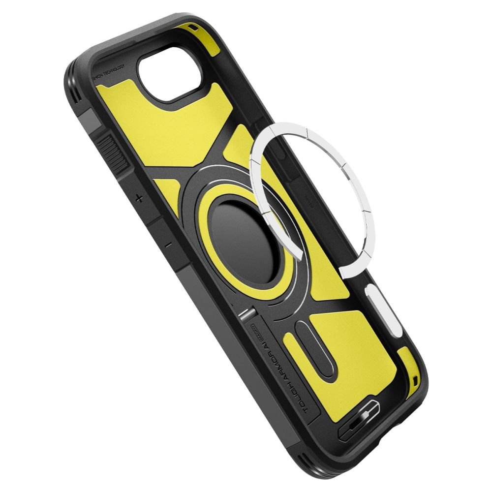 Spigen iPhone 16e Tough Armor Mag Σκληρή Θήκη με MagSafe - Black