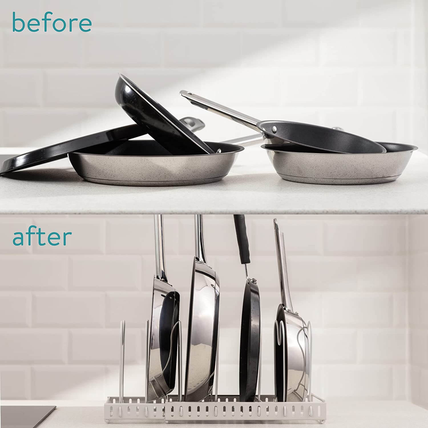 Navaris Επεκτεινόμενη Βάση Οργάνωσης για την Κουζίνα - White - 60023.02