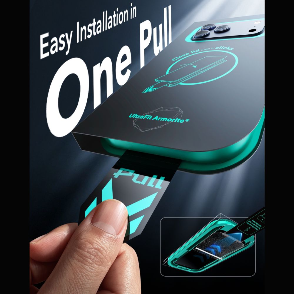 ESR iPhone 17 Pro Max / iPhone 18 Pro Max - Αντιχαρακτικό Γυαλί Οθόνης - UltraFit Armorite - 2 Τεμάχια - Black