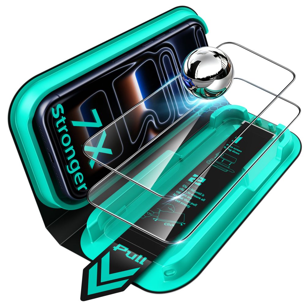 ESR iPhone 17 Pro Max / iPhone 18 Pro Max - Αντιχαρακτικό Γυαλί Οθόνης - UltraFit Armorite - 2 Τεμάχια - Black