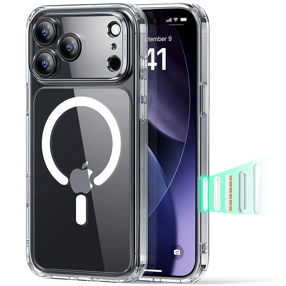 ESR iPhone 17 Pro Max - Σκληρή Θήκη με Πλαίσιο Σιλικόνης και MagSafe - Classic Hybrid Halolock - Clear