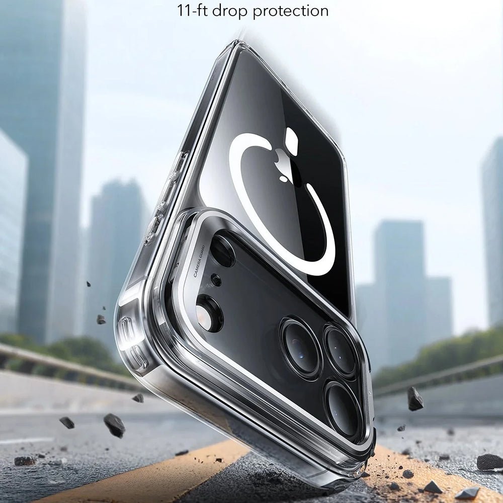 ESR iPhone 17 Pro Max - Σκληρή Θήκη με Πλαίσιο Σιλικόνης και Stand - Classic Hybrid HaloLock Kickstand - Clear