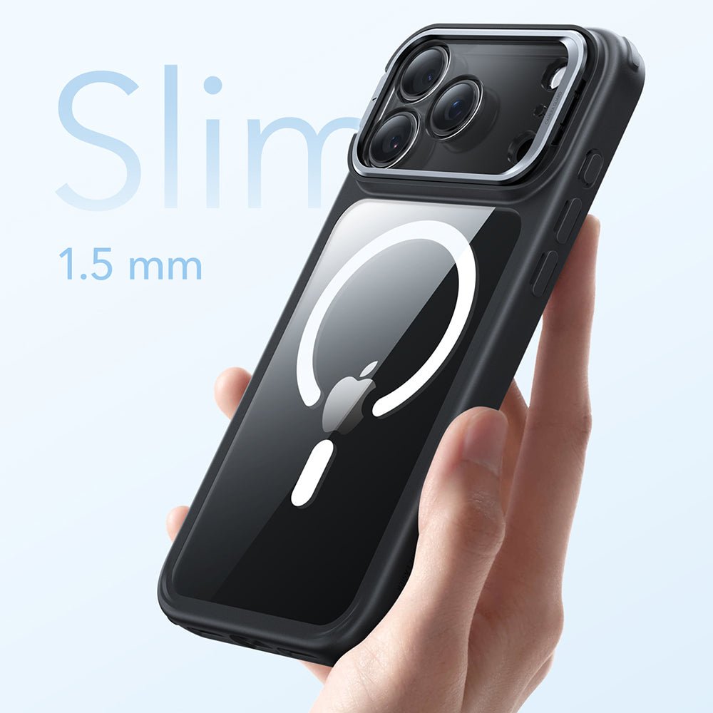 ESR iPhone 17 Pro Max - Σκληρή Θήκη με Πλαίσιο Σιλικόνης και Stand - Classic Hybrid HaloLock Kickstand - Clear Black