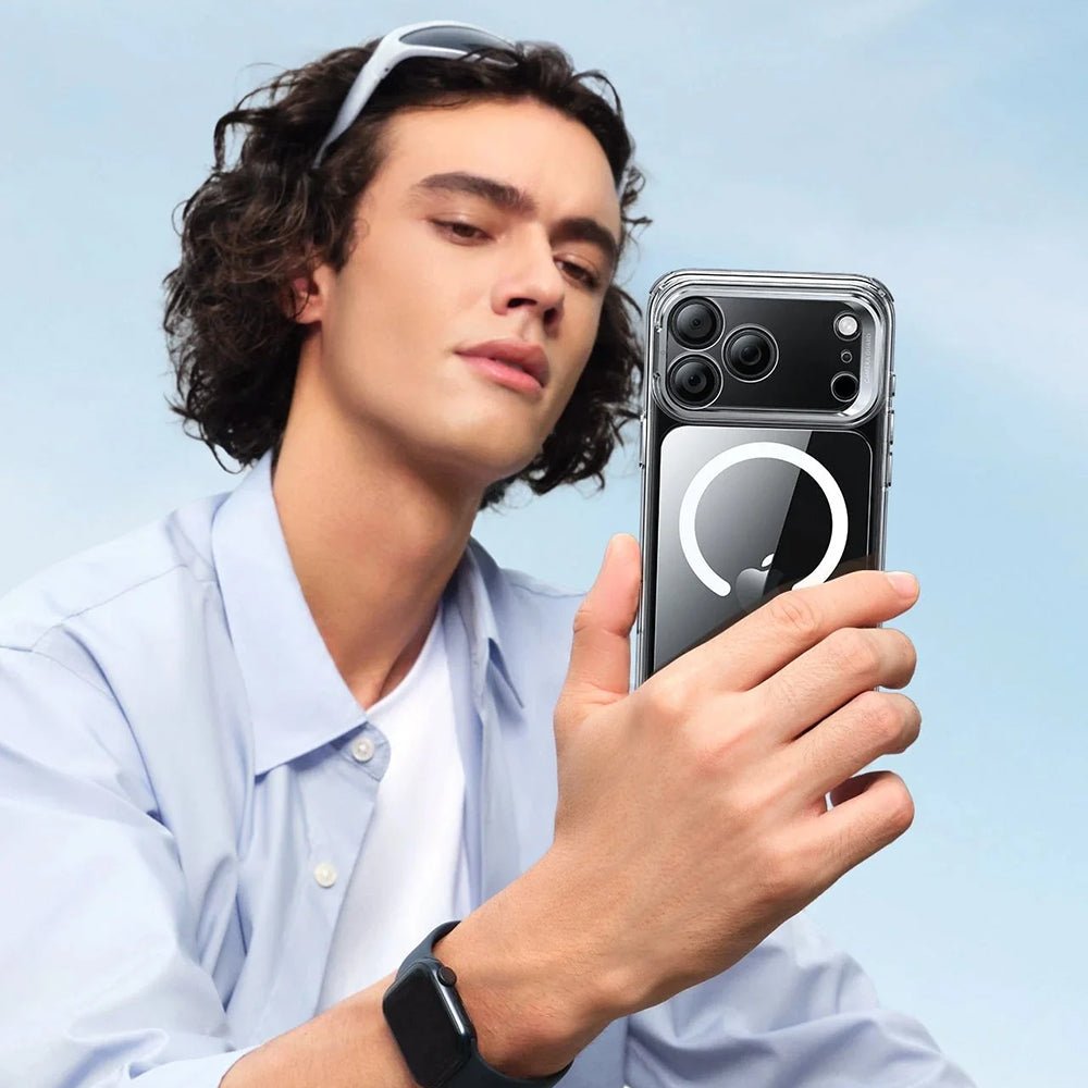 ESR iPhone 17 Pro - Σκληρή Θήκη με Πλαίσιο Σιλικόνης και Stand - Classic Hybrid HaloLock Kickstand - Clear