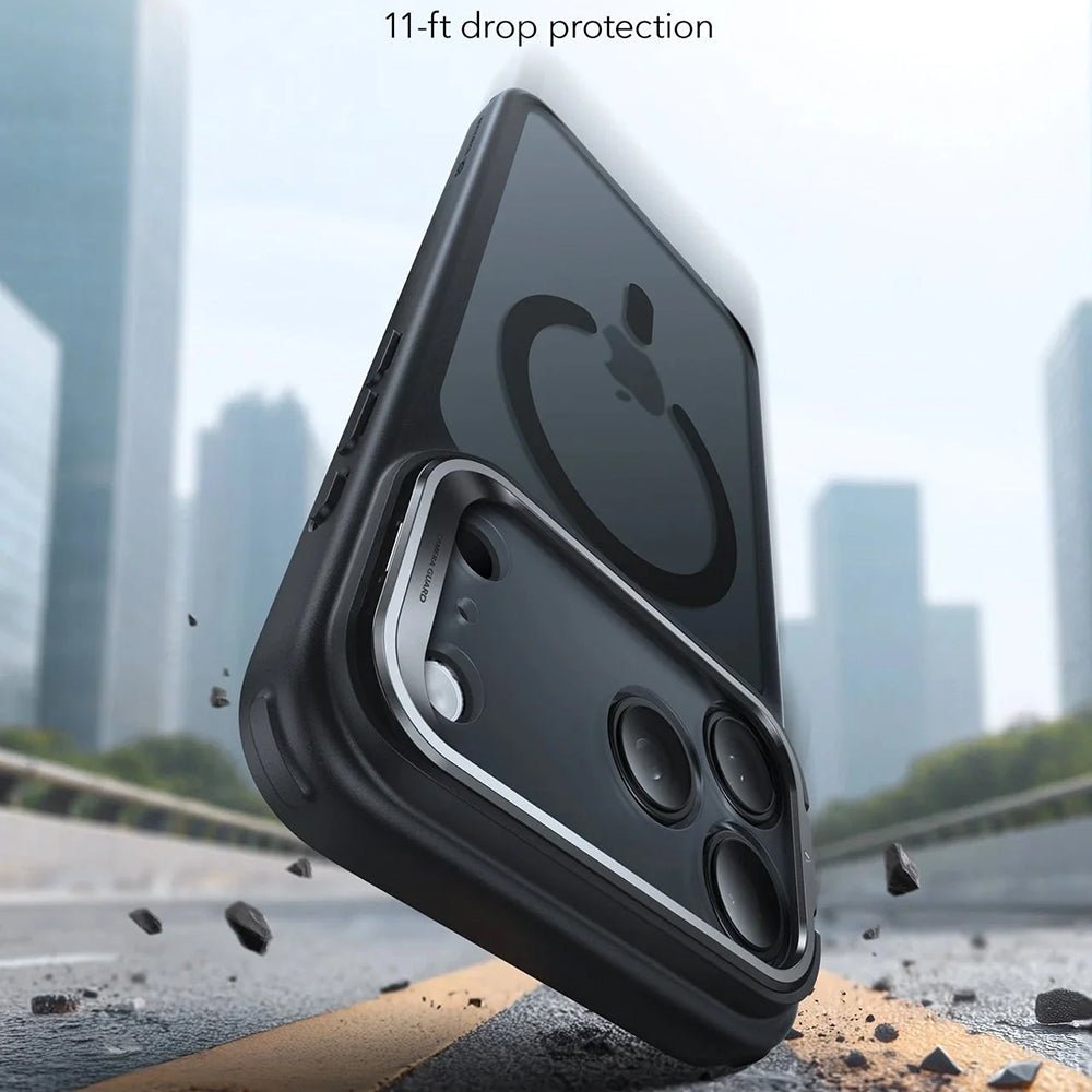 ESR iPhone 17 Pro - Σκληρή Θήκη με Πλαίσιο Σιλικόνης και Stand - Classic Hybrid HaloLock Kickstand - Frosted Black