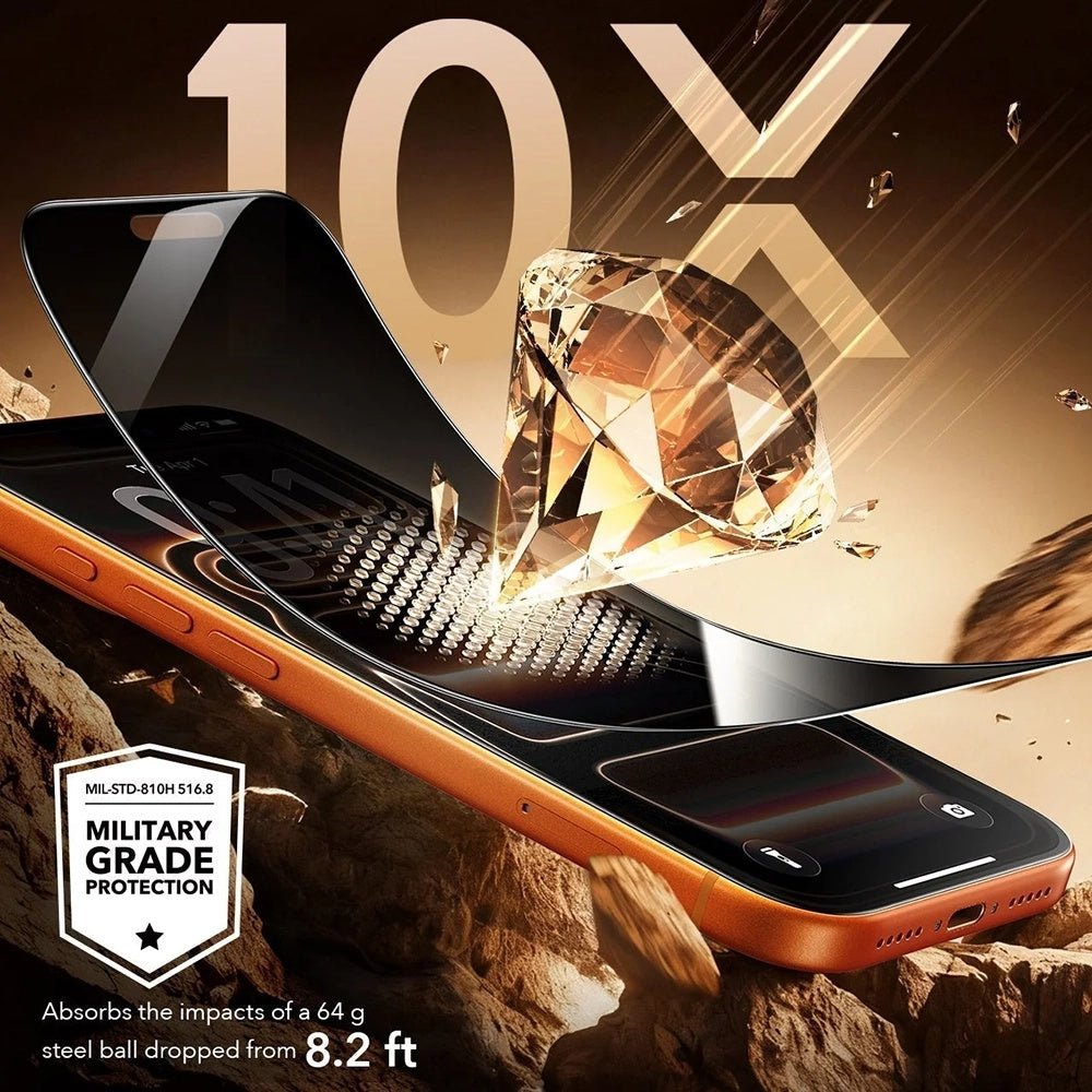 ESR iPhone 18 Pro - Αντιχαρακτικό Γυαλί Οθόνης - Armorite Pro UltraFit - 3 Τεμάχια - Privacy