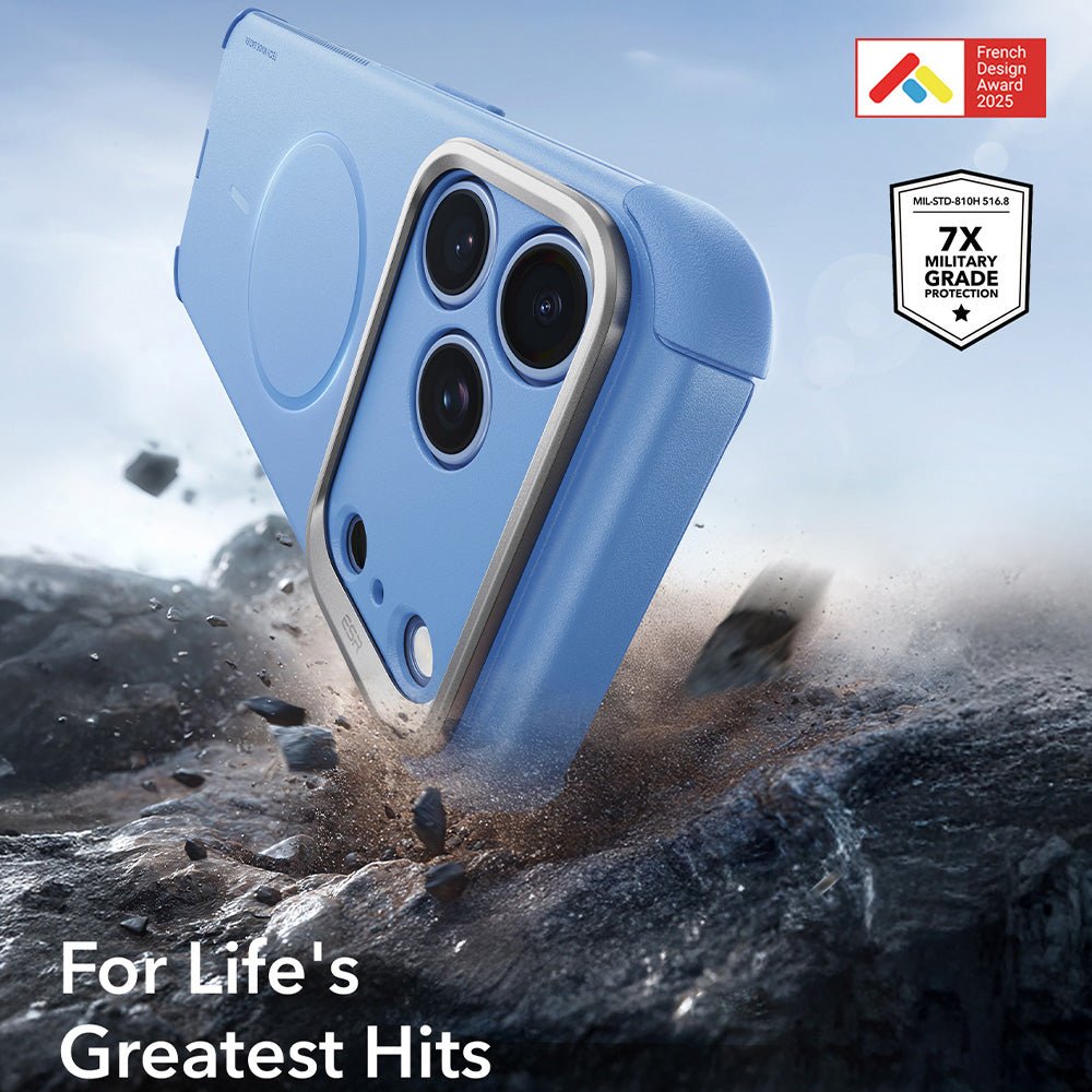 ESR iPhone 18 Pro / iPhone 17 Pro - Σκληρή Θήκη με Stand και MagSafe - Cyber Armor Kickstand - Light Blue