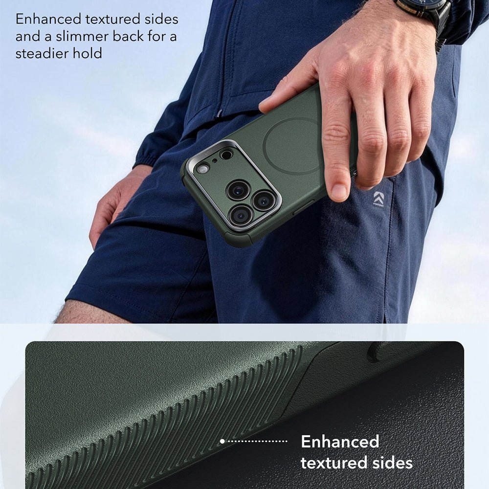 ESR iPhone 18 Pro / iPhone 17 Pro - Σκληρή Θήκη με Stand και MagSafe - Cyber Armor Kickstand - Olive Green