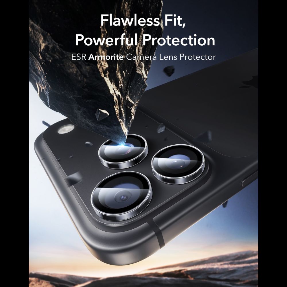 ESR iPhone 18 Pro / iPhone 18 Pro Max Αντιχαρακτικό Γυαλί για την Κάμερα - Armorite - Clear
