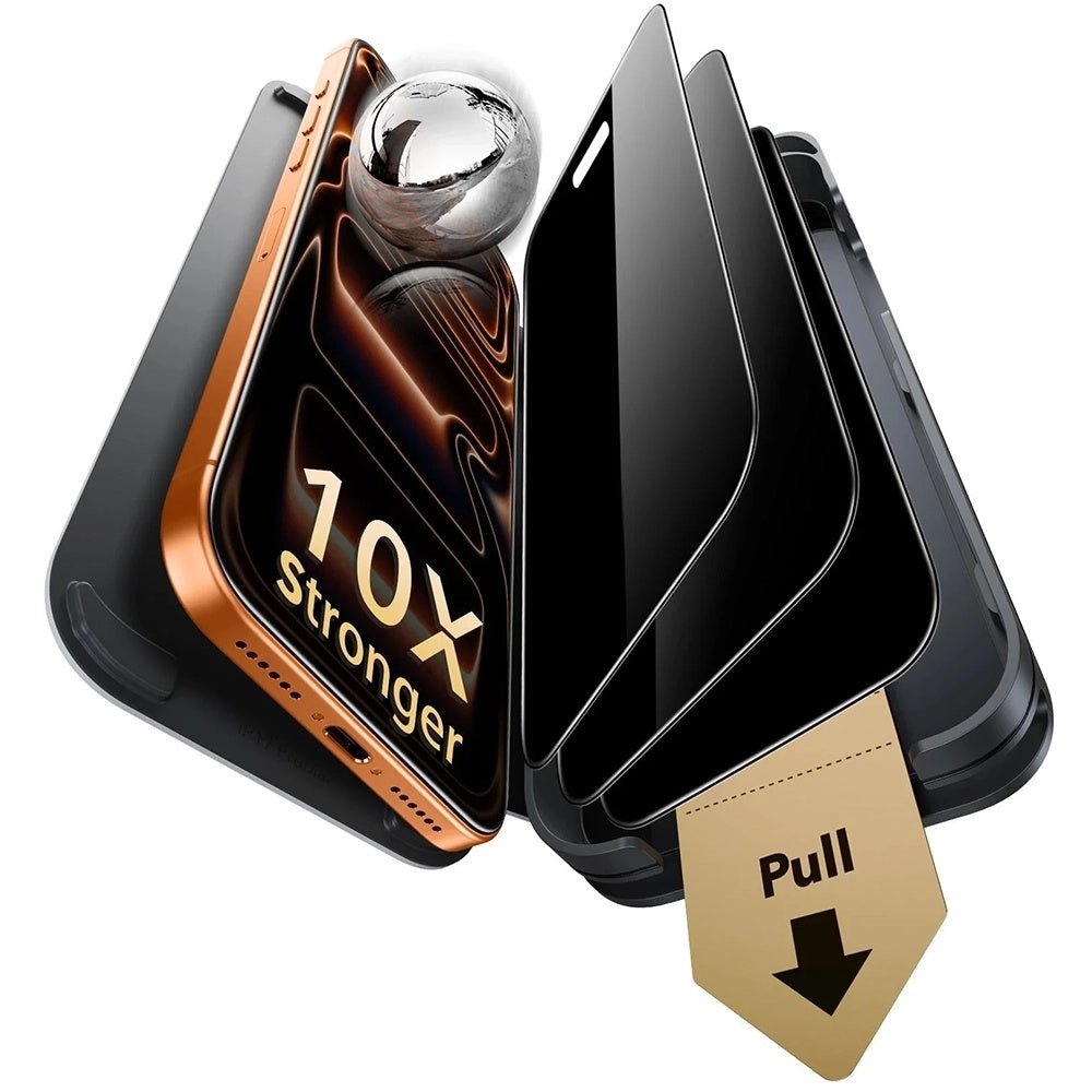 ESR iPhone 18 Pro Max - Αντιχαρακτικό Γυαλί Οθόνης - Armorite Pro UltraFit - 3 Τεμάχια - Privacy