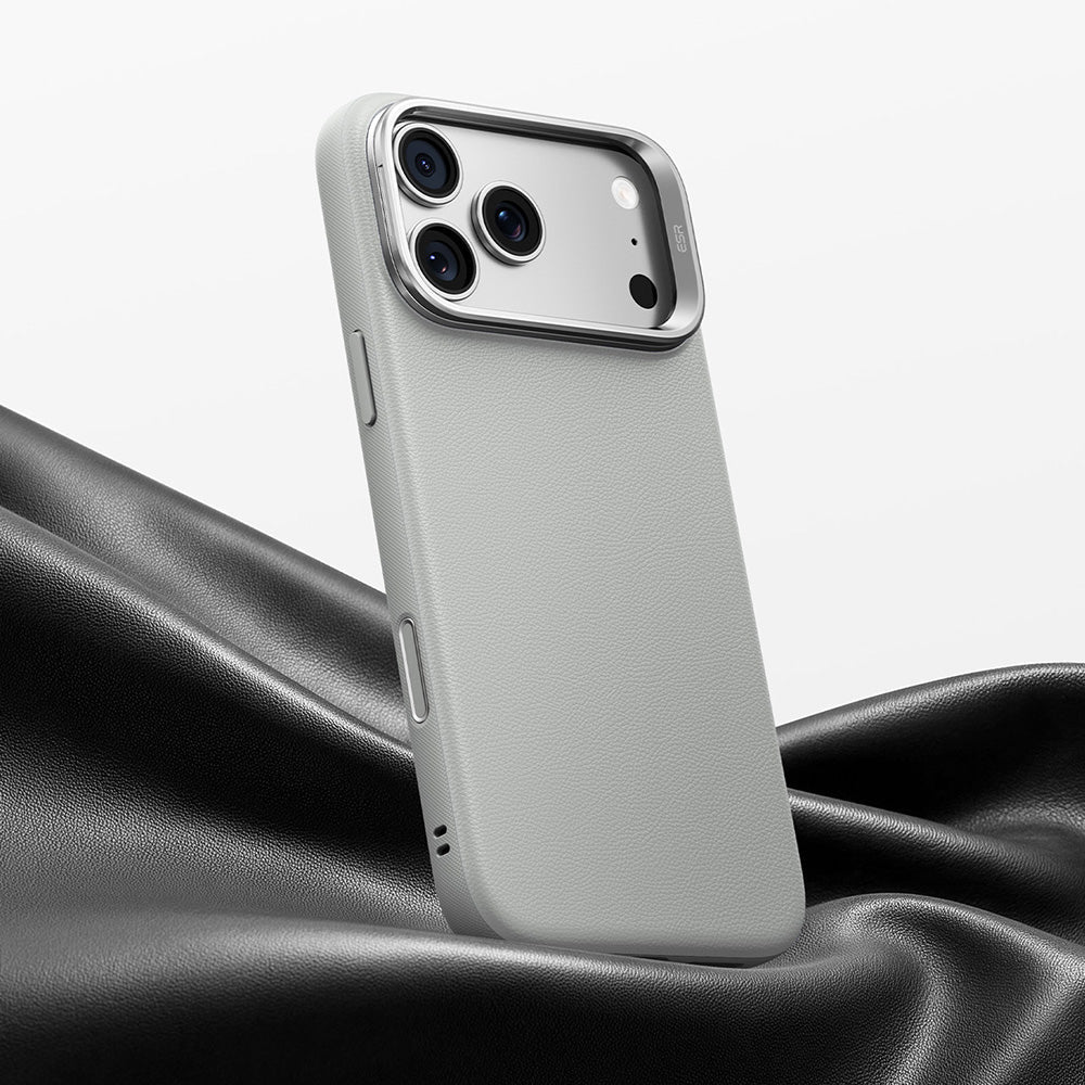 ESR iPhone 18 Pro Max / iPhone 17 Pro Max - Σκληρή Θήκη MagSafe με Πλαίσιο Σιλικόνης και Σταντ - Atelier Magnetic Kickstand - Grey