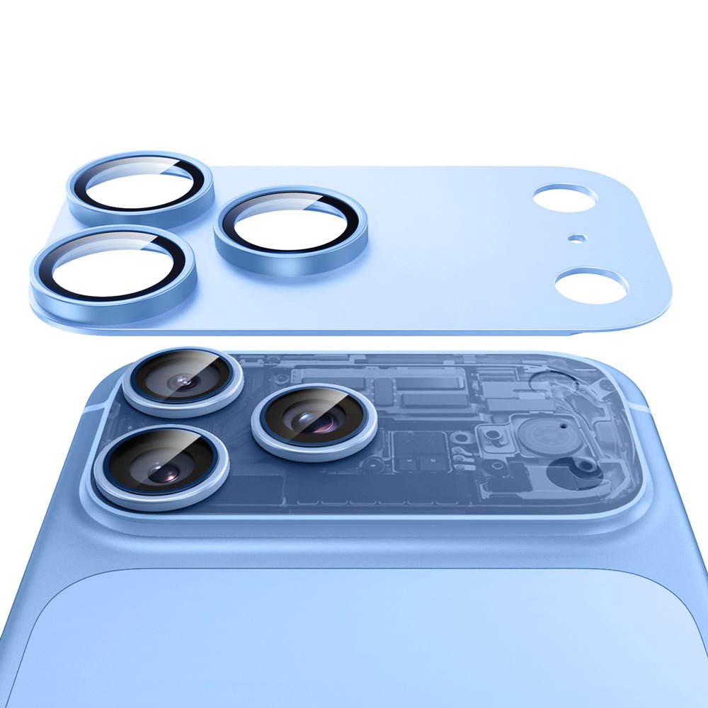 ESR iPhone 18 Pro Max - Προστατευτικό για την Κάμερα με Αντιχαρακτικό Γυαλί - Armorite - Blue