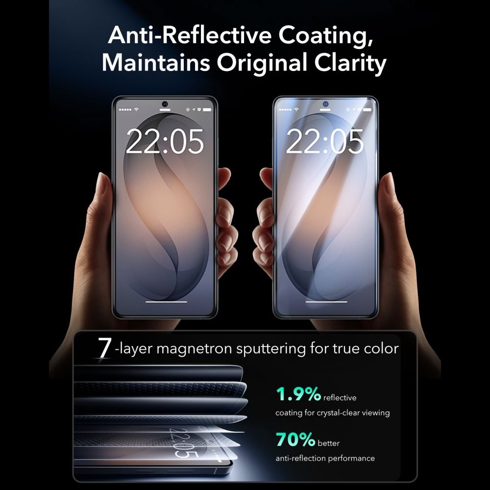 ESR Samsung Galaxy S26 Ultra - Αντιχαρακτικό Γυαλί Οθόνης - UltraFit Armorite - 2 Τεμάχια - Clear