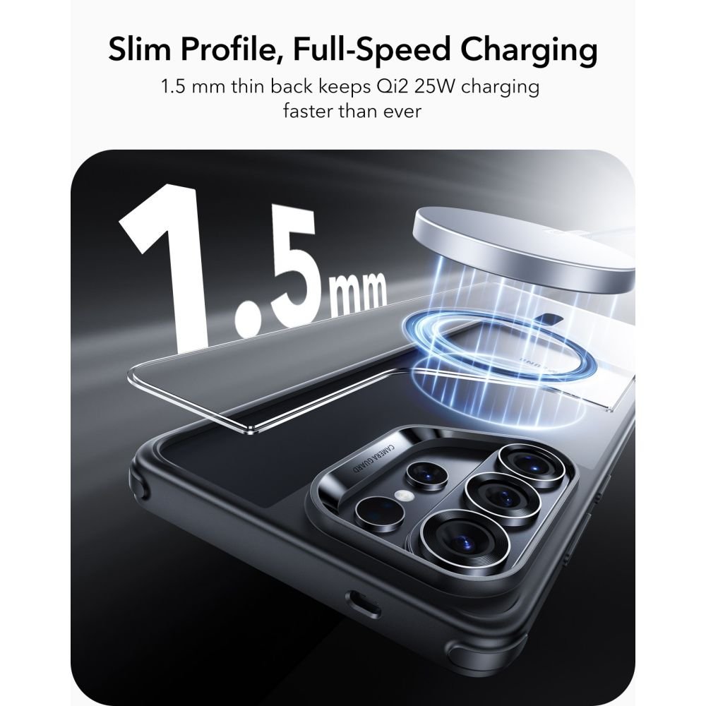 ESR Samsung Galaxy S26 Ultra - Σκληρή Θήκη με Πλαίσιο Σιλικόνης - Classic Hybrid MagSafe - Clear / Black
