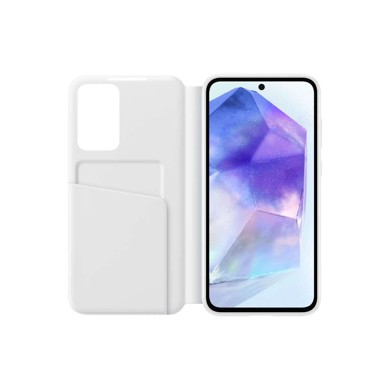 Samsung Smart View Cover Samsung Galaxy A55 5G Θήκη Πορτοφόλι - White - EF-ZA556CWEGWW
