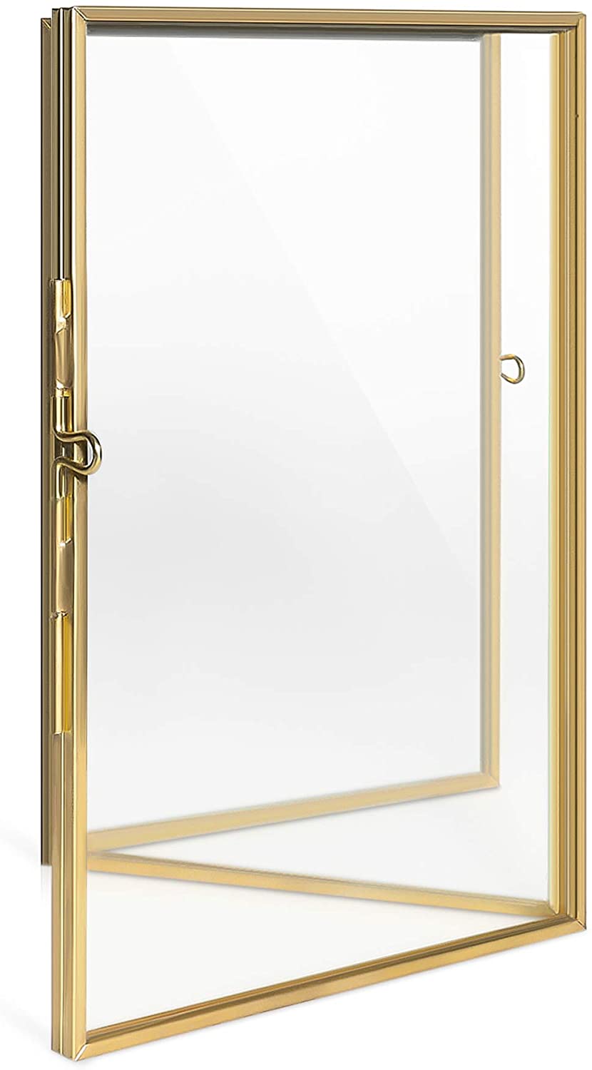 Navaris Αναδιπλούμενη Τριπλή Κορνίζα για Φωτογραφίες 15x10cm - Μέγεθος XS - Gold - 50576.14.21