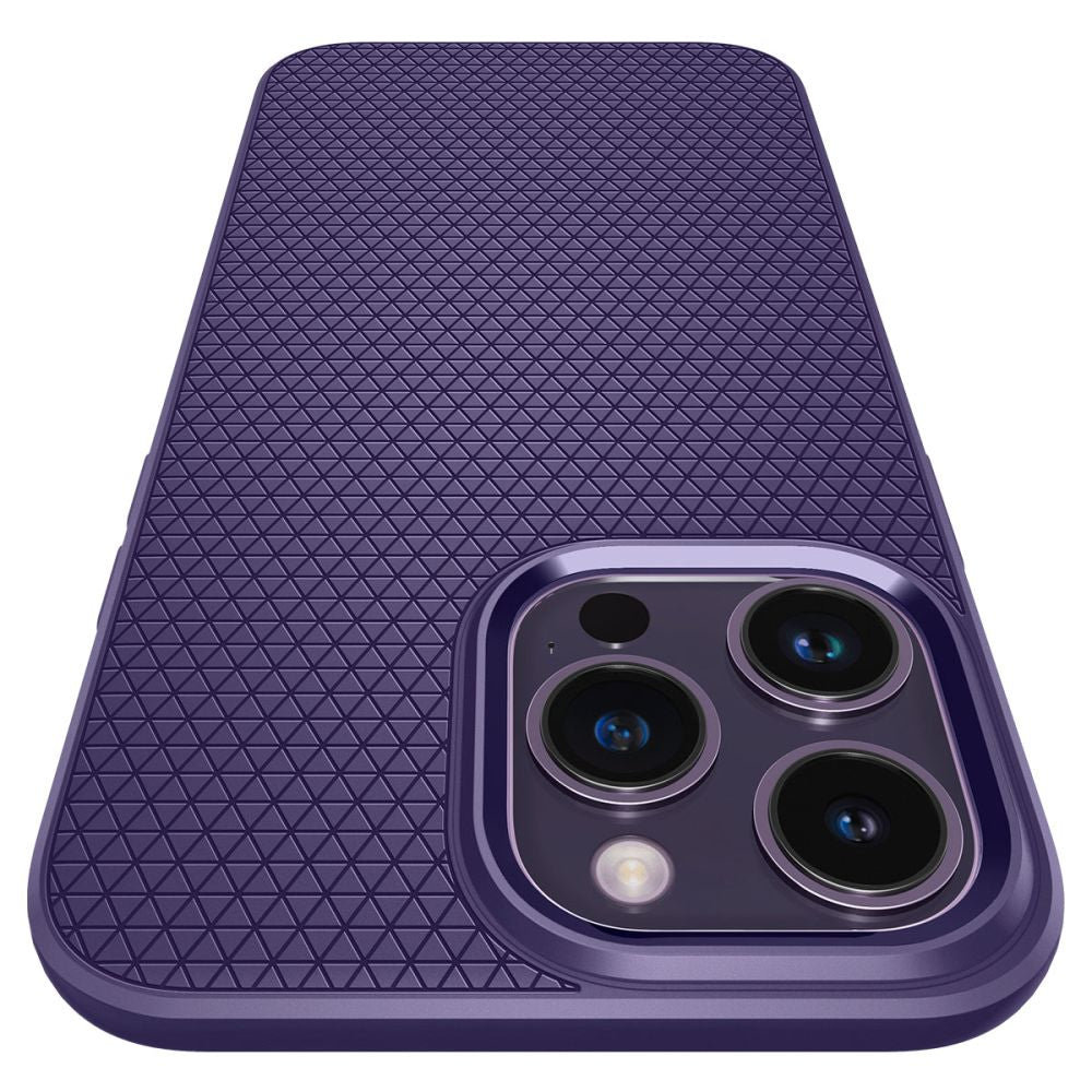 Spigen iPhone 14 Pro Max Liquid Air Θήκη Σιλικόνης - Deep Purple