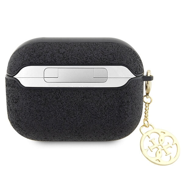 Guess AirPods Pro 2 PU Θήκη - Glitter Flake 4G Charm - Black