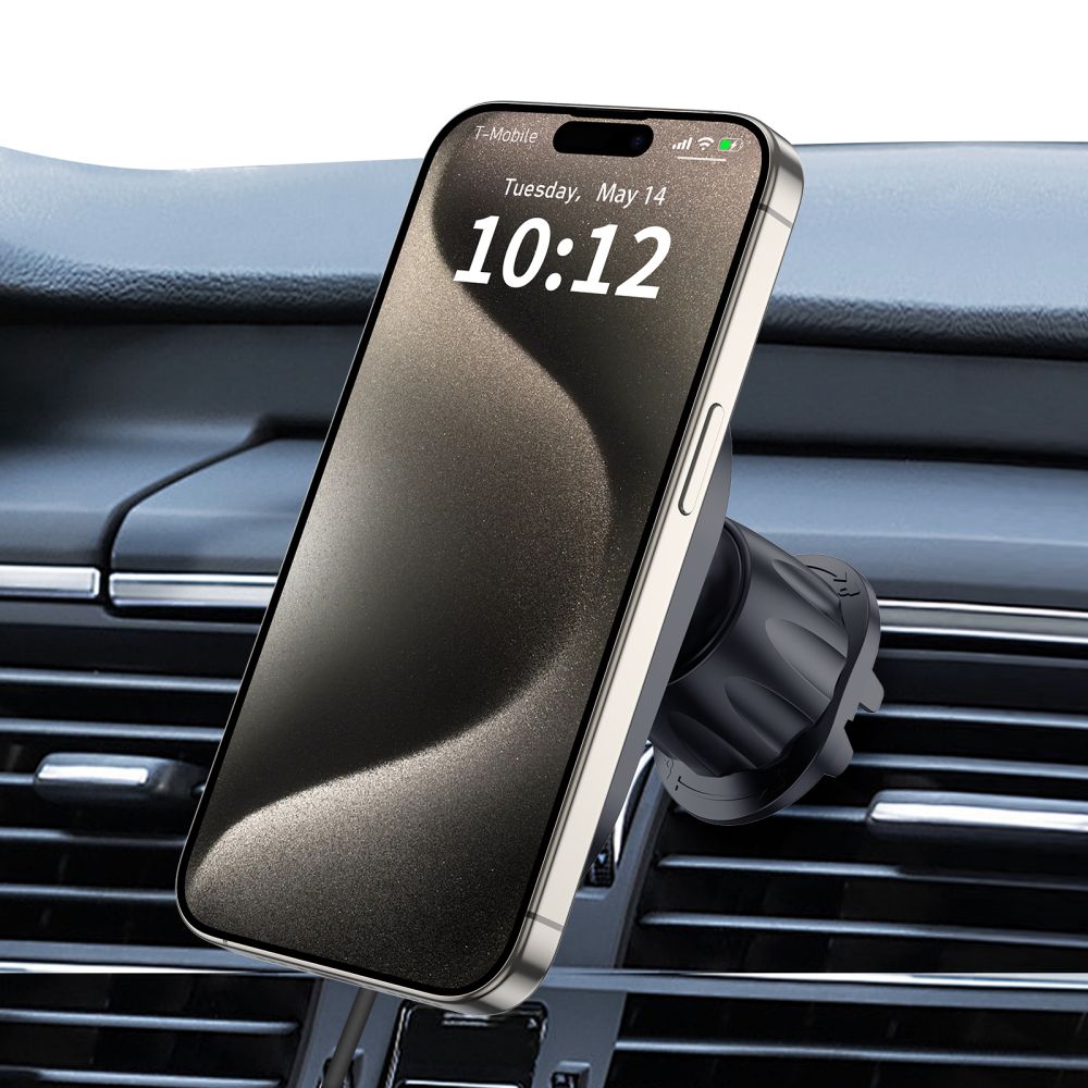 Tech - Protect MM15W - V6 Μαγνητική Βάση για το Ταμπλό και τον Αεραγωγό του Αυτοκινήτου με Ασύρματη Φόρτιση MagSafe 15W - Black