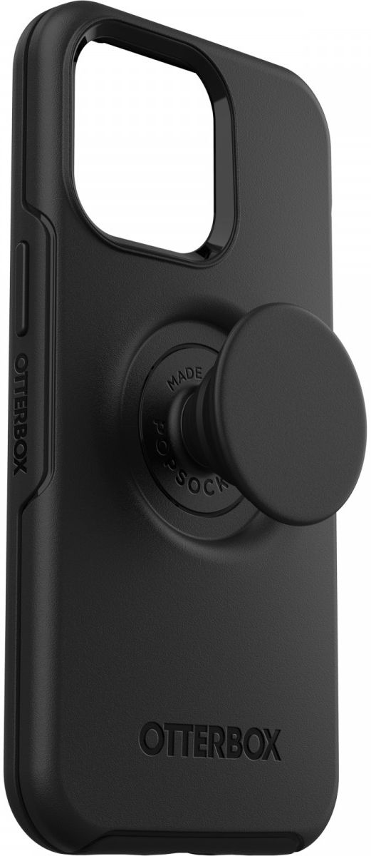 OtterBox iPhone 13 Pro Otter + Pop Symmetry Series Σκληρή Θήκη με Πλαίσιο Σιλικόνης και Ενσωματωμένο Pop Holder - Black