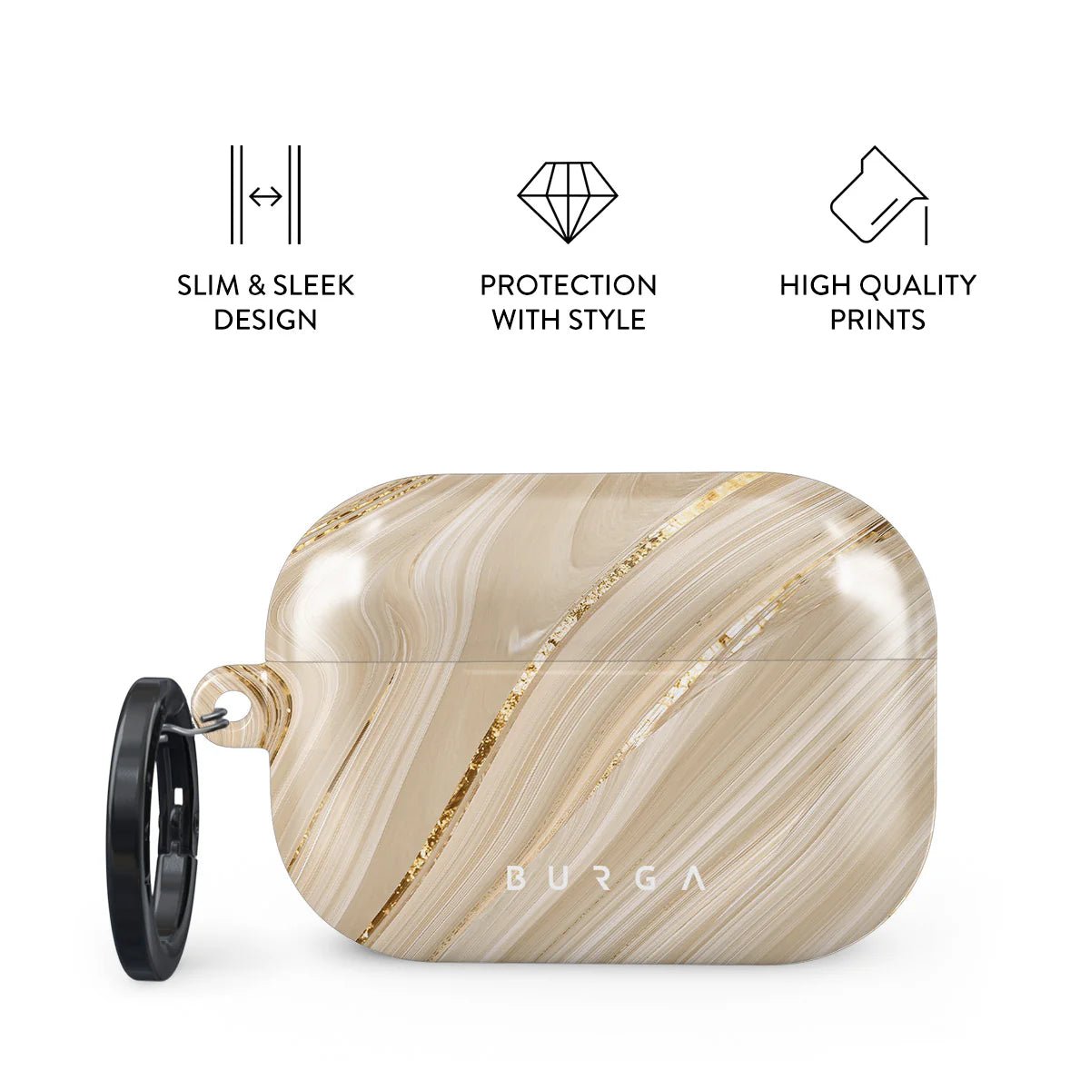 Burga AirPods Pro 2 Σκληρή Θήκη - Full Glam