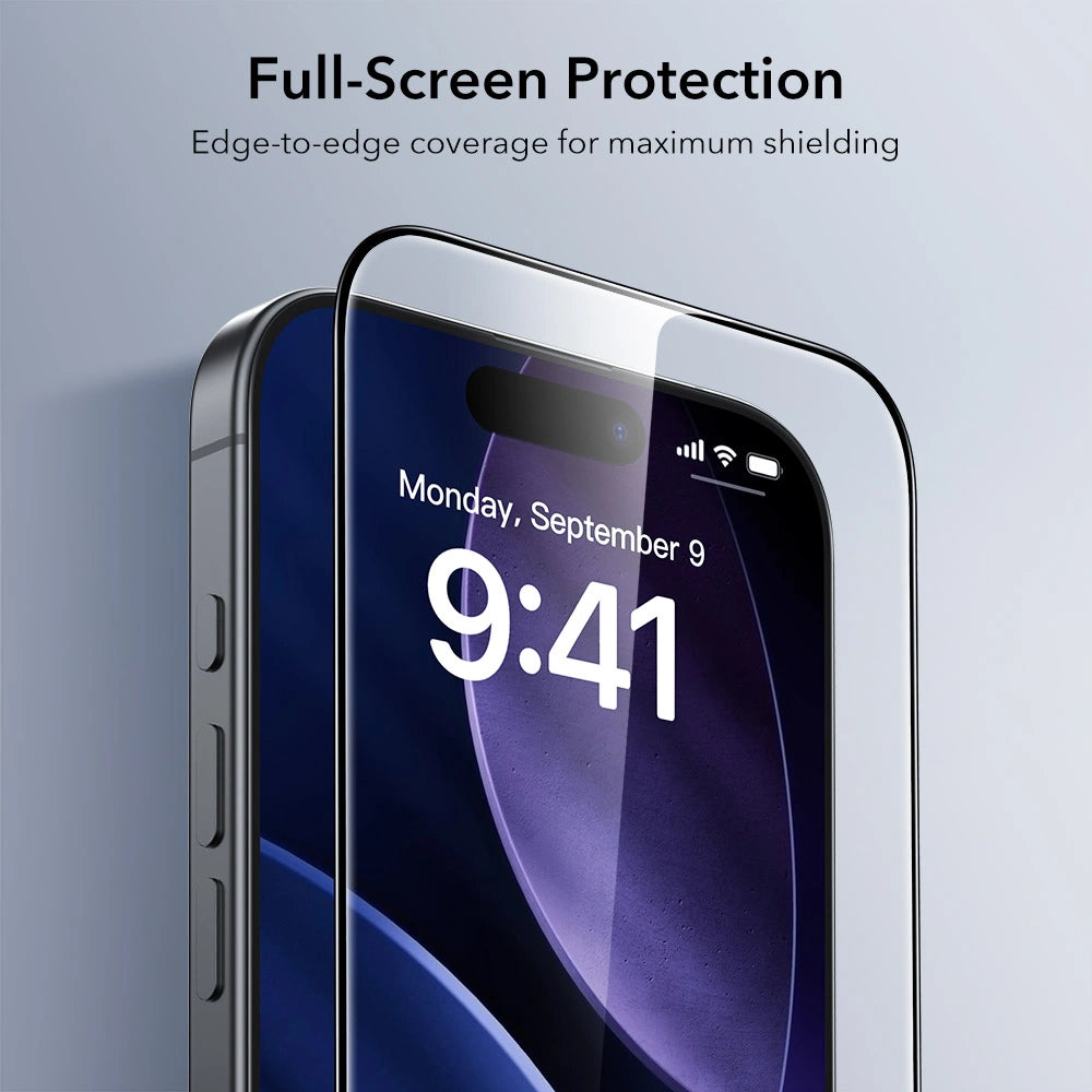 ESR iPhone 17 Pro - UltraFit Classic - Full Screen Αντιχαρακτικό Γυαλί Οθόνης - 2 Τεμάχια - Black